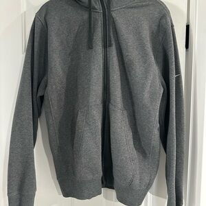 Men's Gray Nike Hoodie Sweater